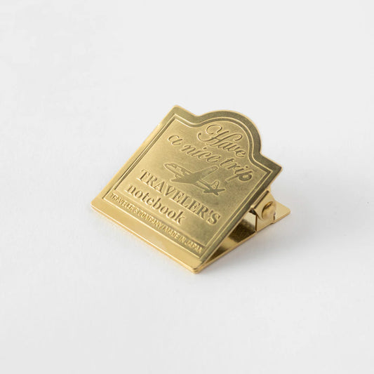 Traveler’s Notebook - 030 Brass Clip Airplane