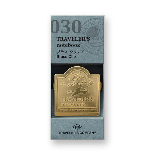 Traveler’s Notebook - 030 Brass Clip Airplane