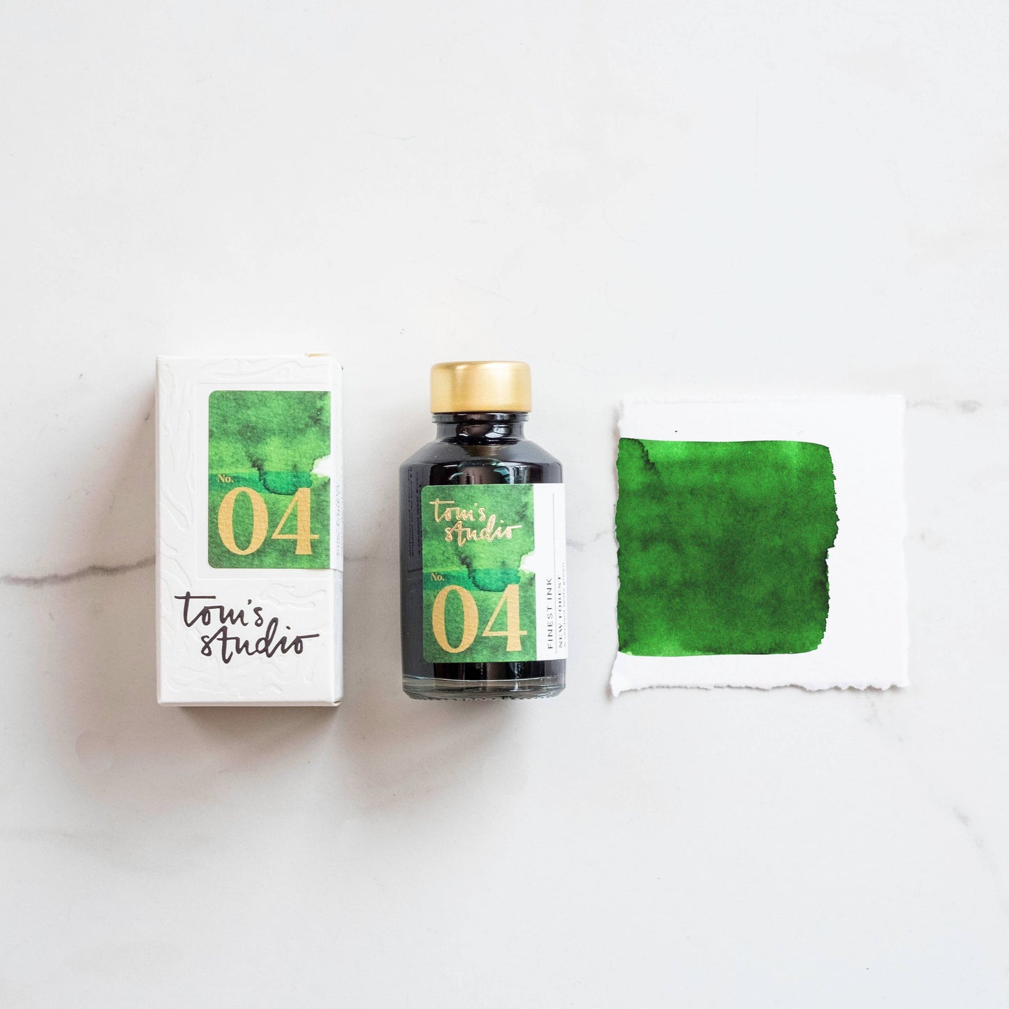 Tom's Studio - Fountain Pen Ink - New Forest Green