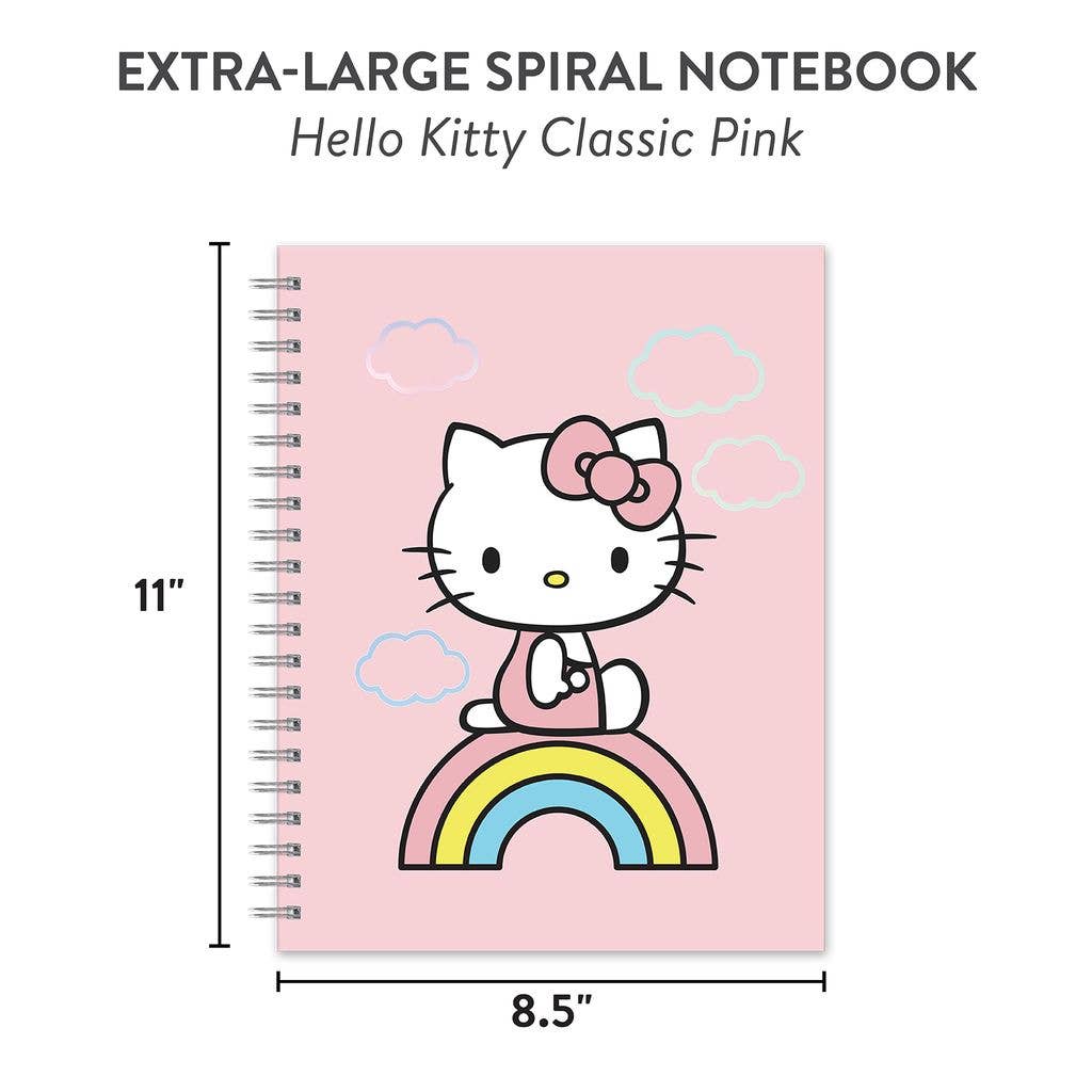 Hello Kitty Classic Pink Extra Large Spiral Notebook