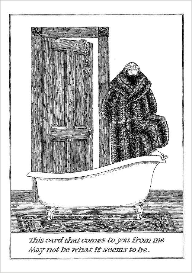 Edward Gorey: To You from Me Notecard