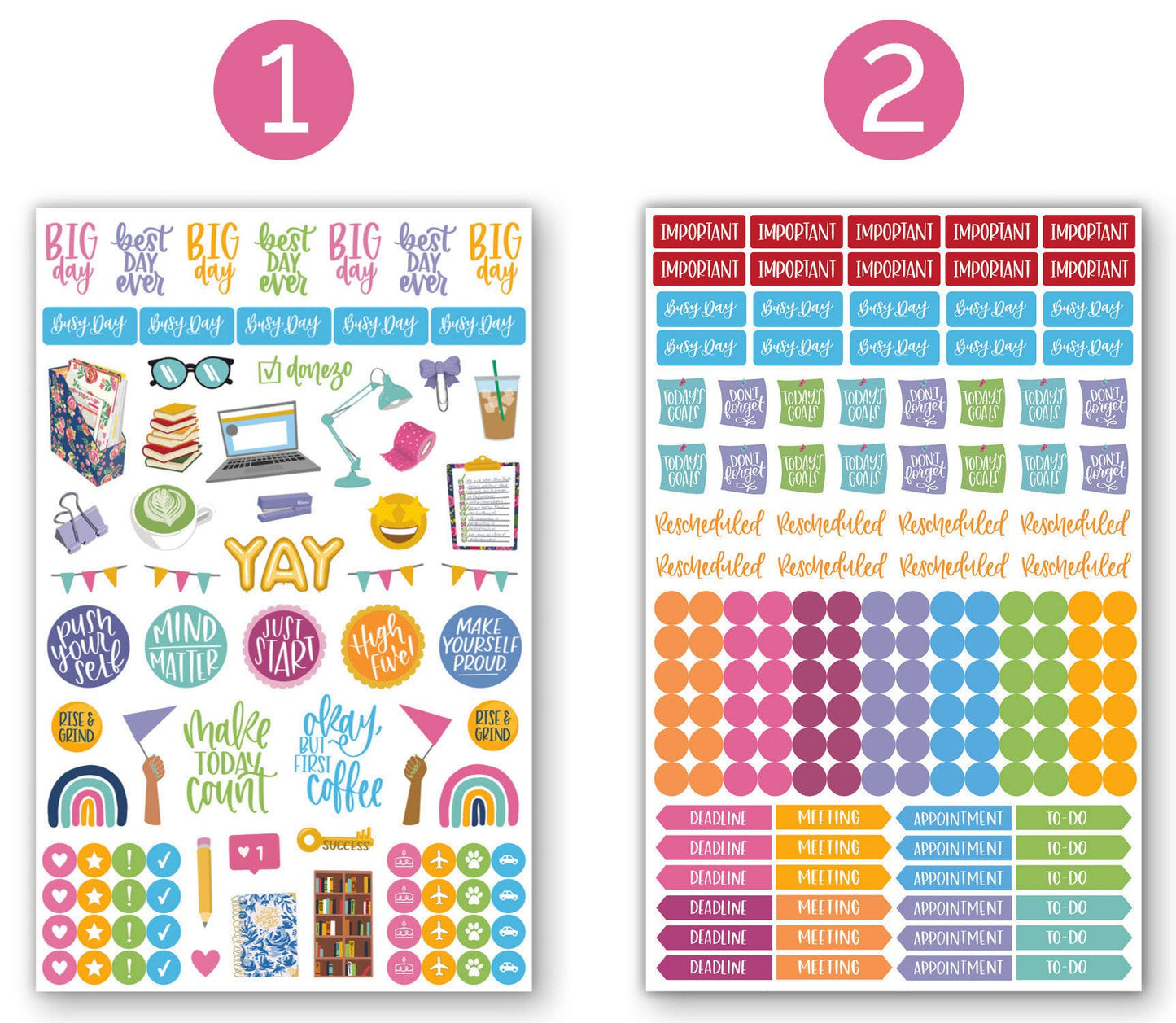 Planner Sticker Pack, Classic V3