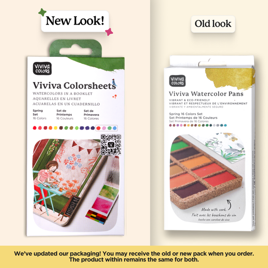 Viviva Spring Pans Set - 16 Watercolors