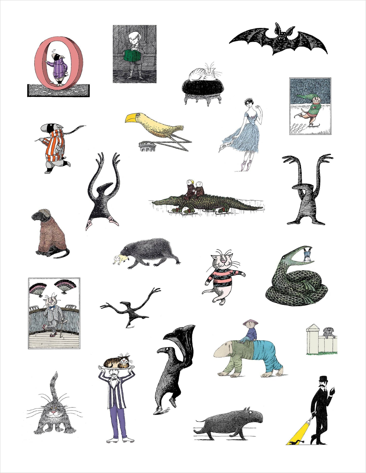 Edward Gorey Sticker Book