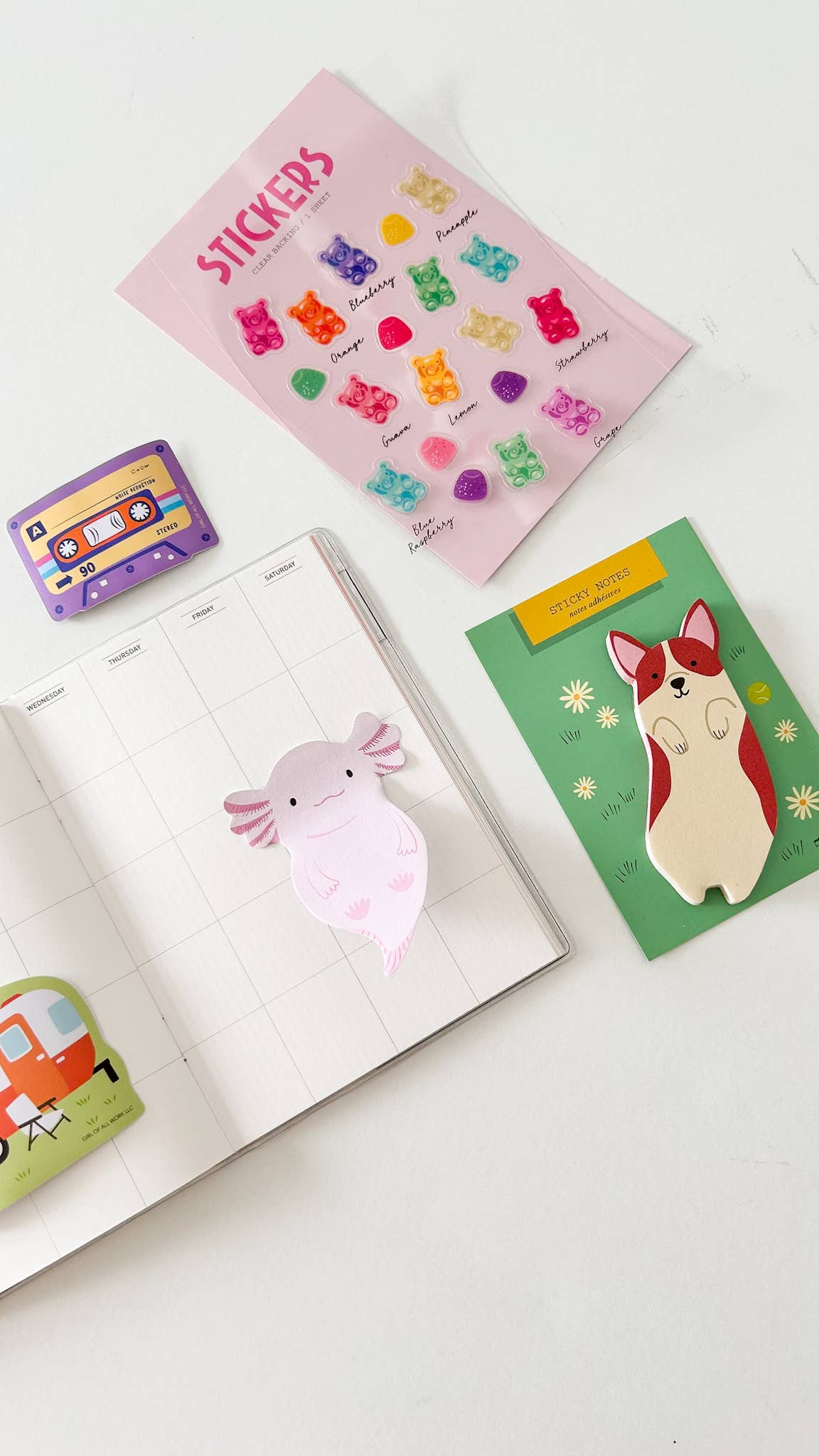 Corgi  Die Cut Sticky Notes