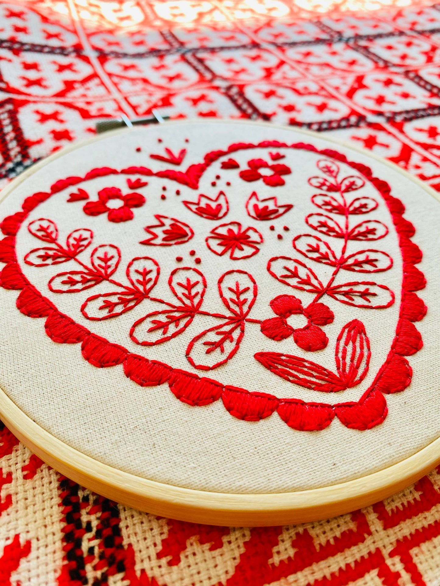 Nordic Heart Complete Embroidery Kit