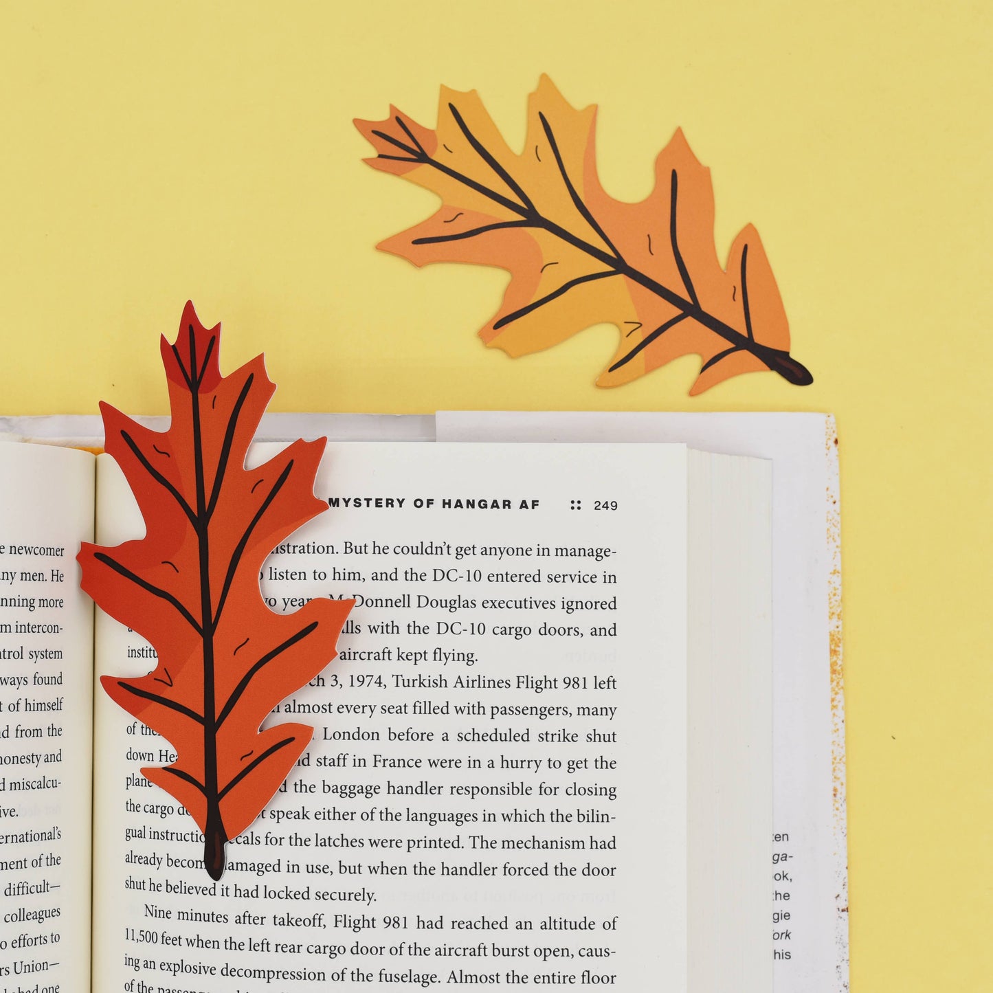 Foliage Leaf Bookmark (it's die cut!)