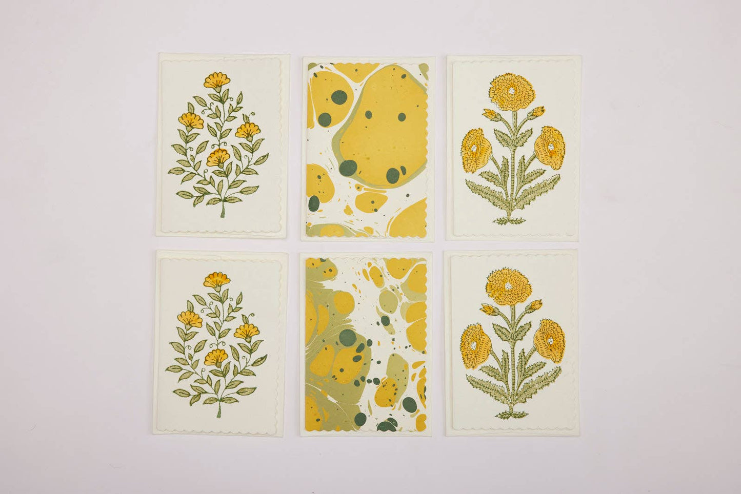 Boxed Artisan Notecard Set - Malika Sunshine