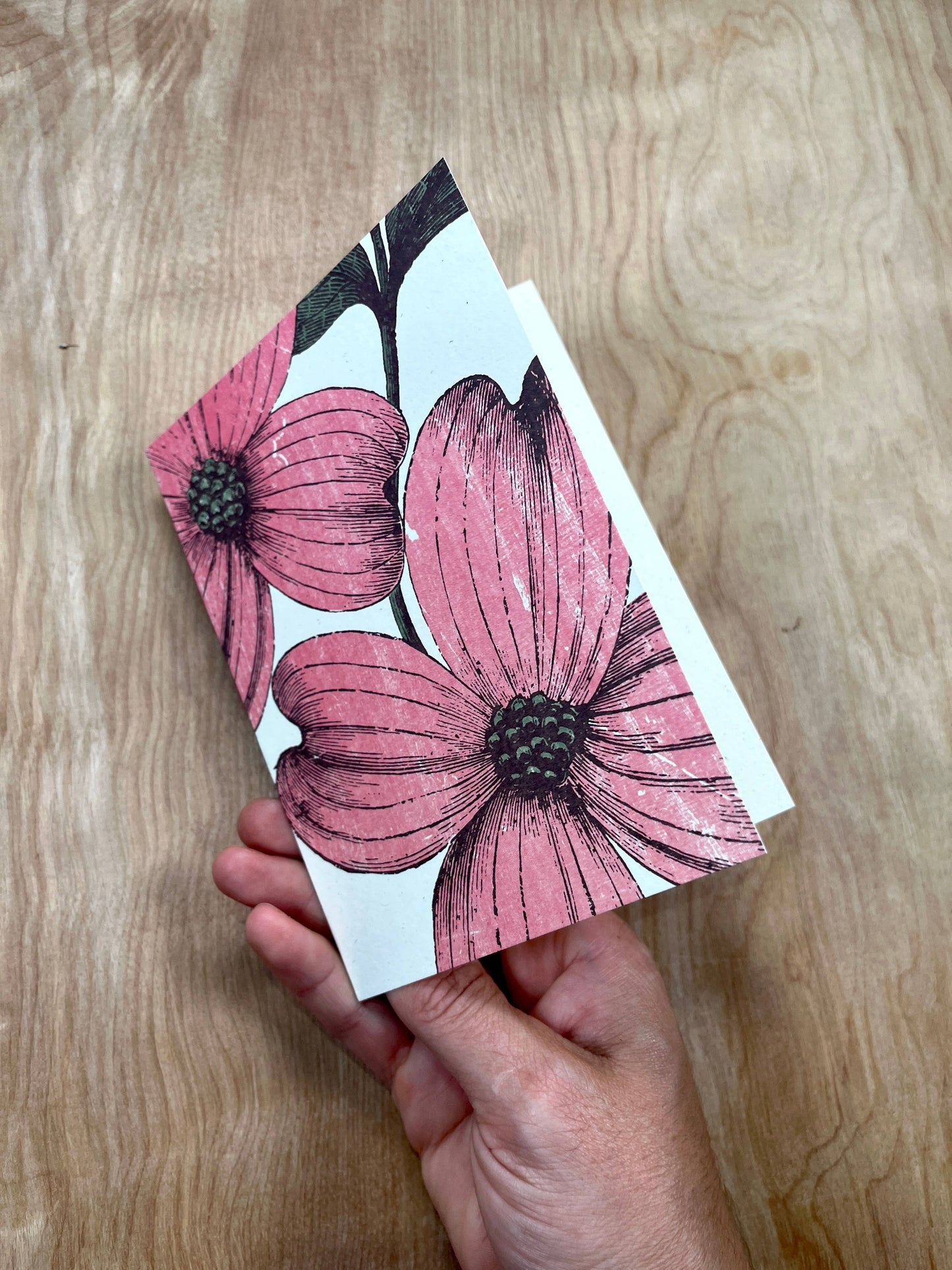 Pink Dogwood Greeting Cards