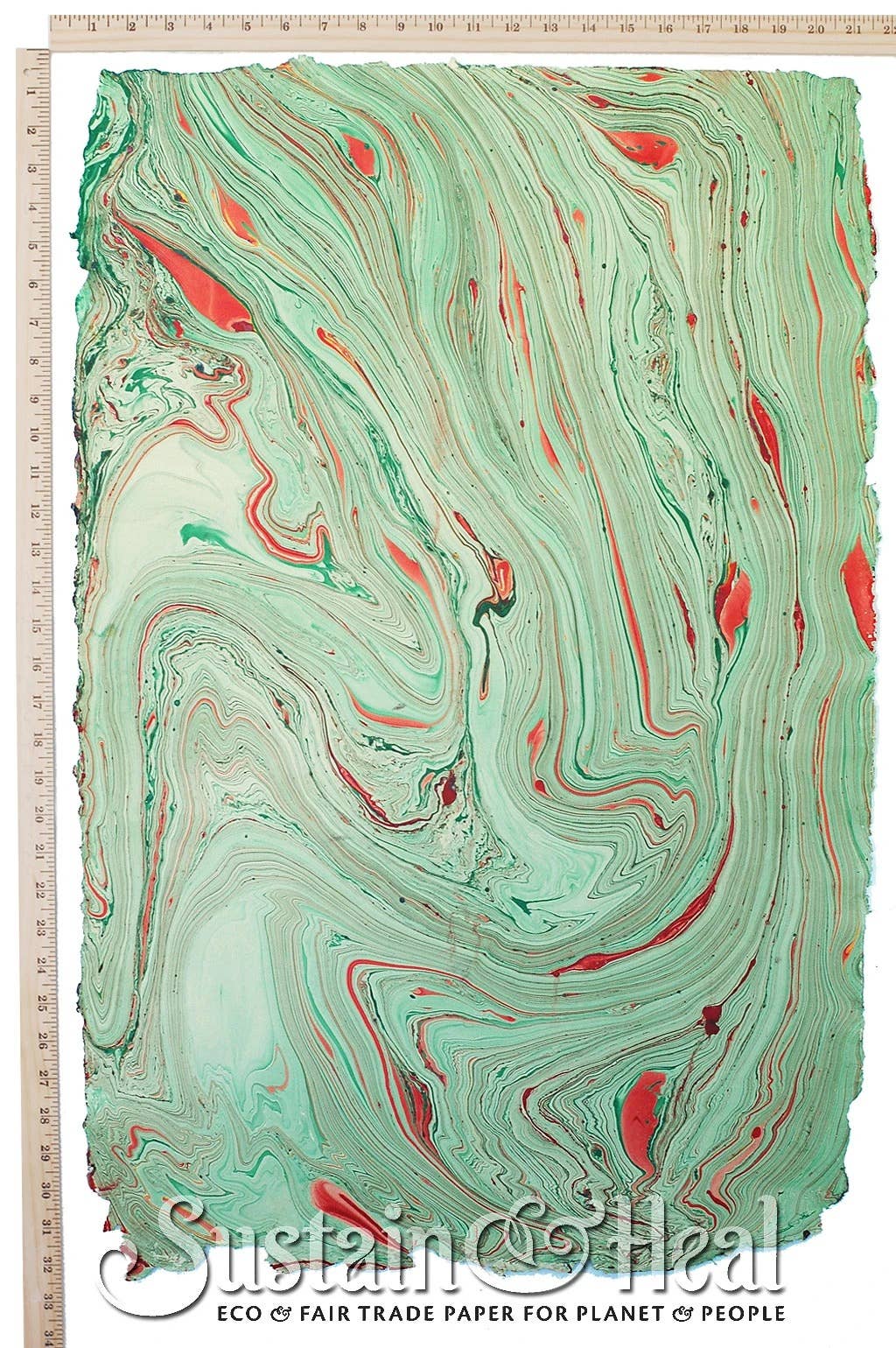 Green and Red Marble Sheet