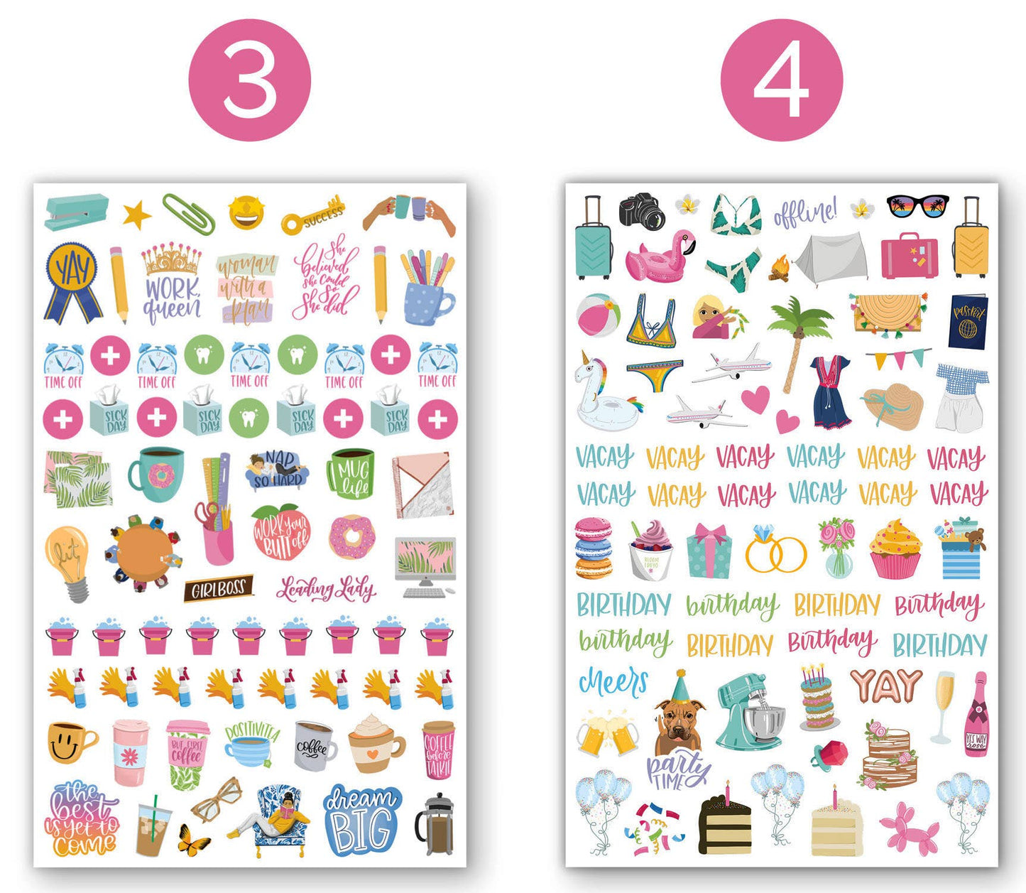 Planner Sticker Pack, Classic V3