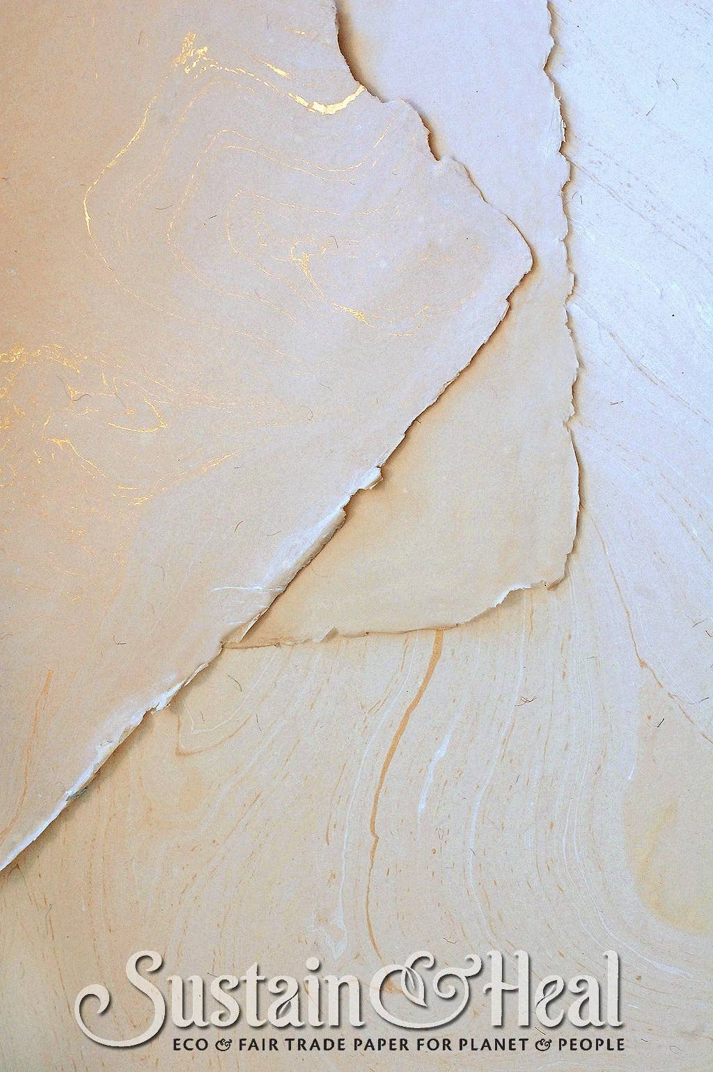 Cream and Gold Marble Sheet