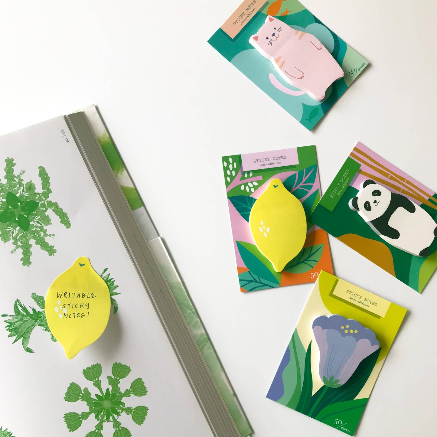 Lemon Orchard Die Cut Sticky Notes