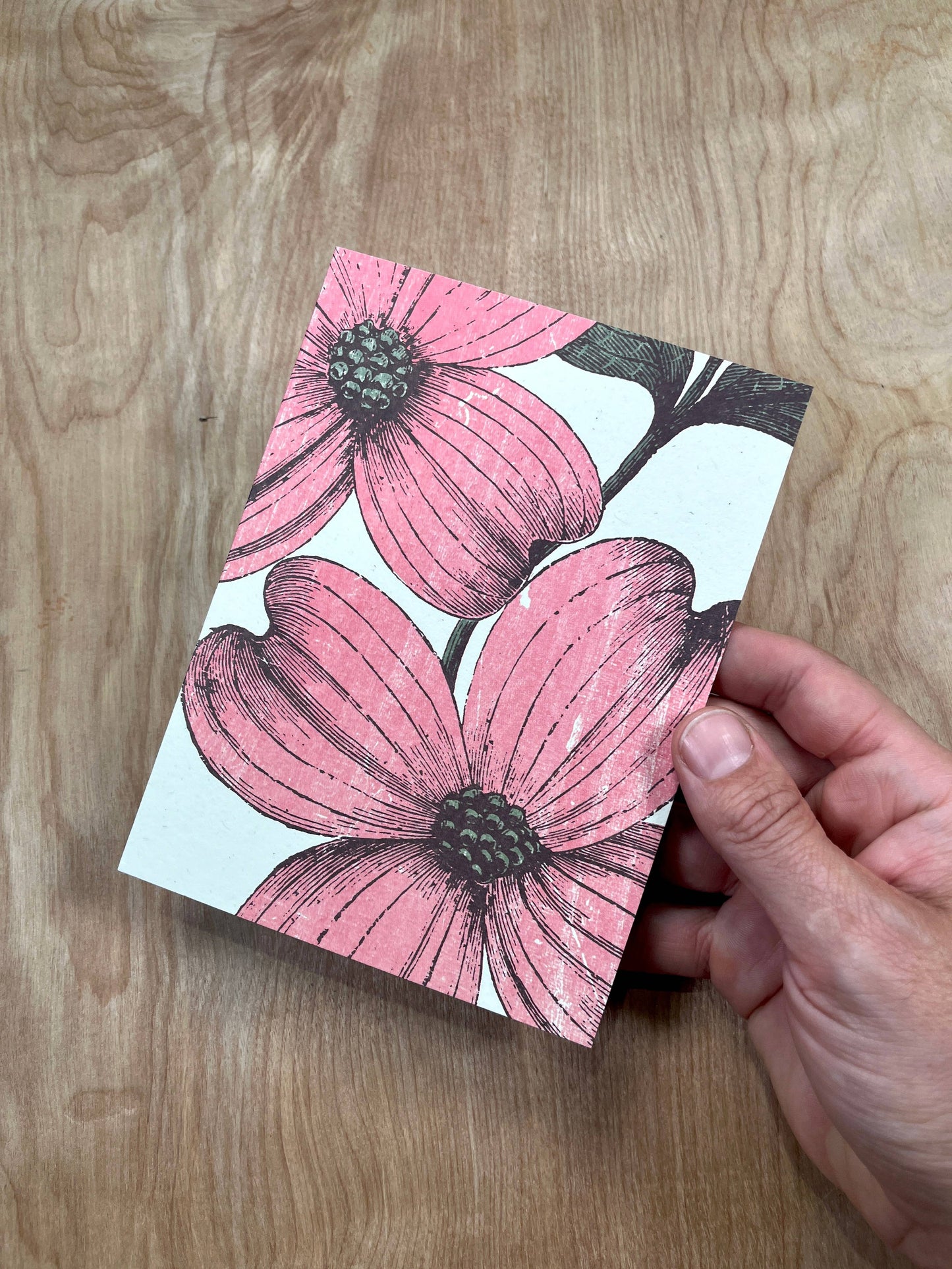 Pink Dogwood Greeting Cards