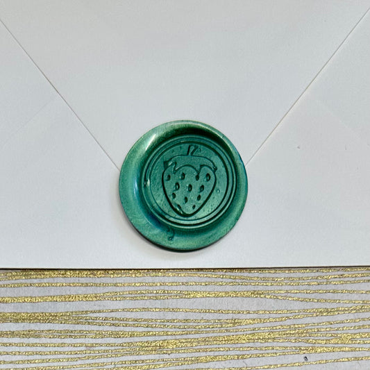 Strawberry Brass Wax Seal Die