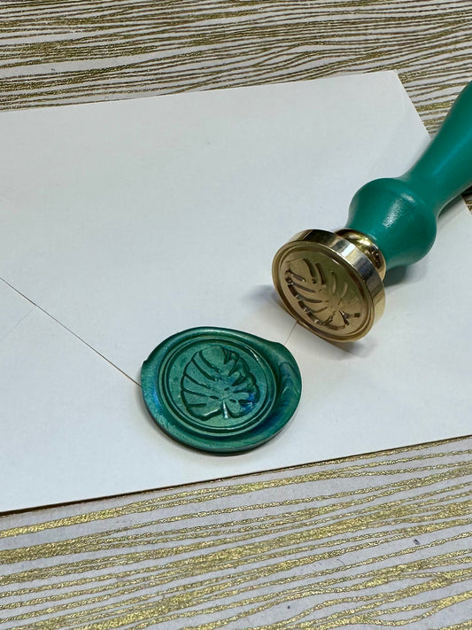 Scribble Heart Brass Wax Seal Die