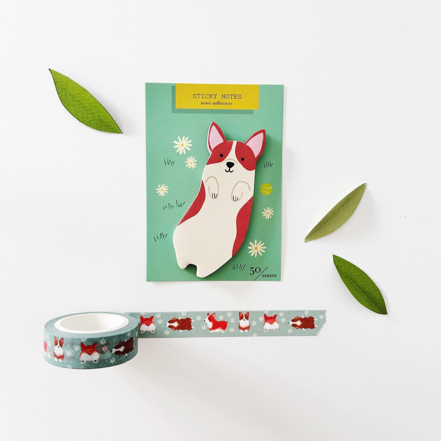 Corgi  Die Cut Sticky Notes