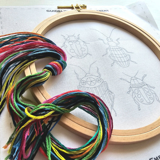 Beetle Collection Embroidery Kit