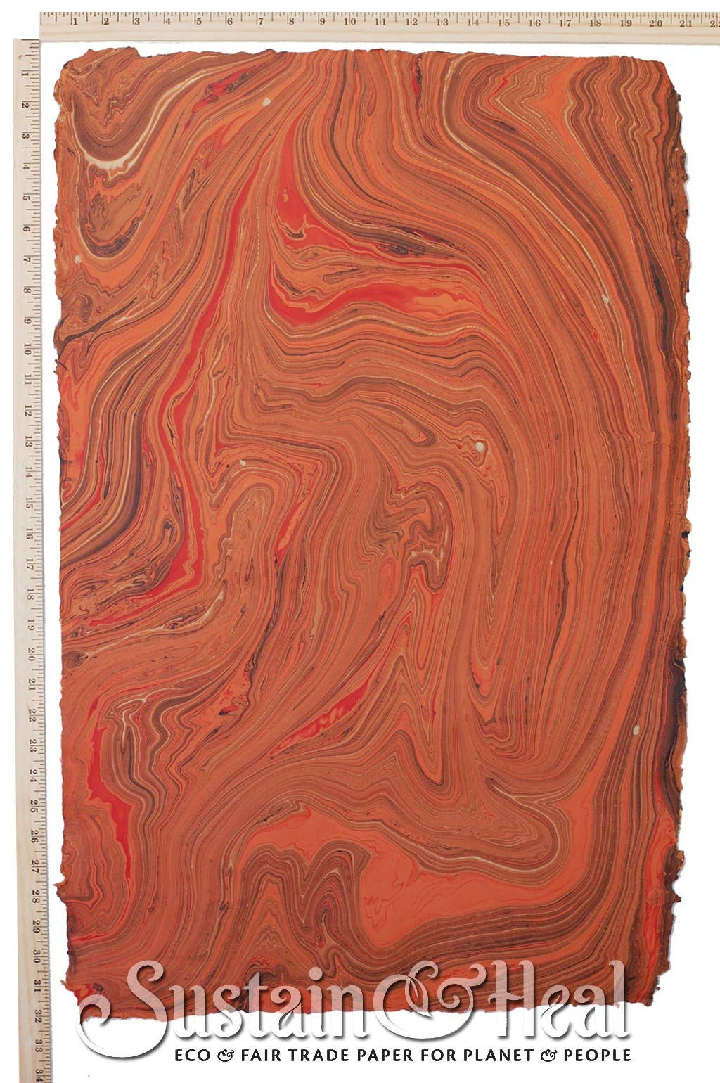 Dark Orange Marble Sheet