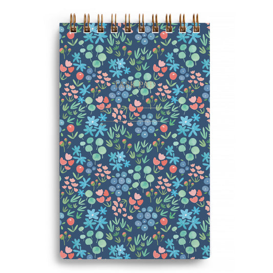 Navy Meadow Floral Task Pad Checklist – Limited Edition