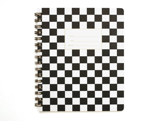 Checker Black Standard Notebook