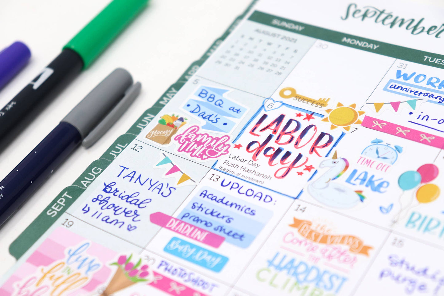 Planner Sticker Pack, Classic V3