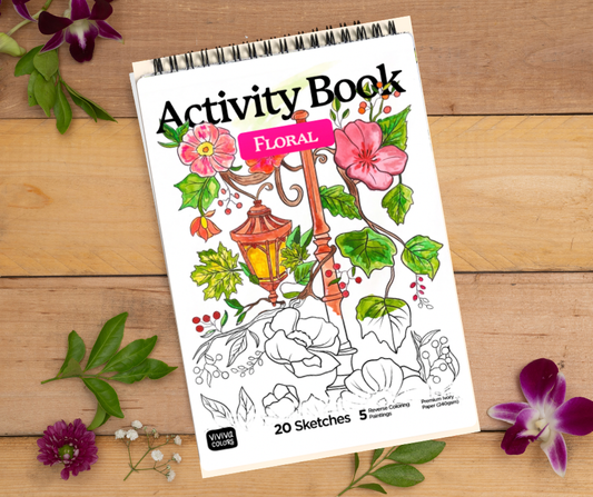 Watercolor Coloring Book - Floral