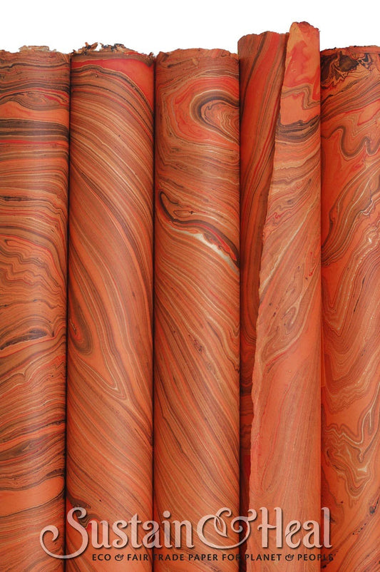 Dark Orange Marble Sheet