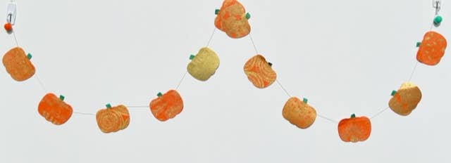 Pumpkin Paper Garland