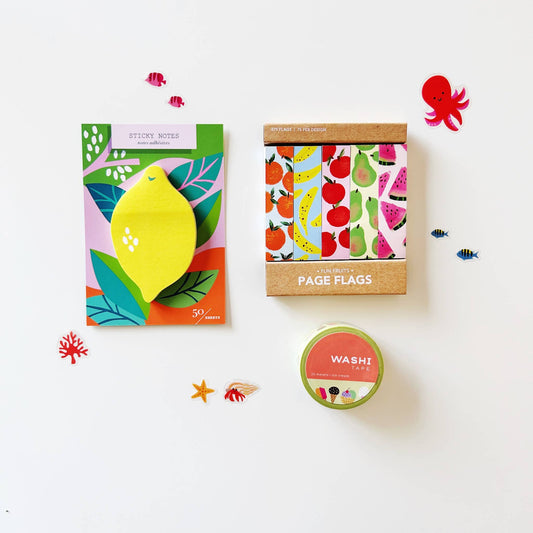 Lemon Orchard Die Cut Sticky Notes