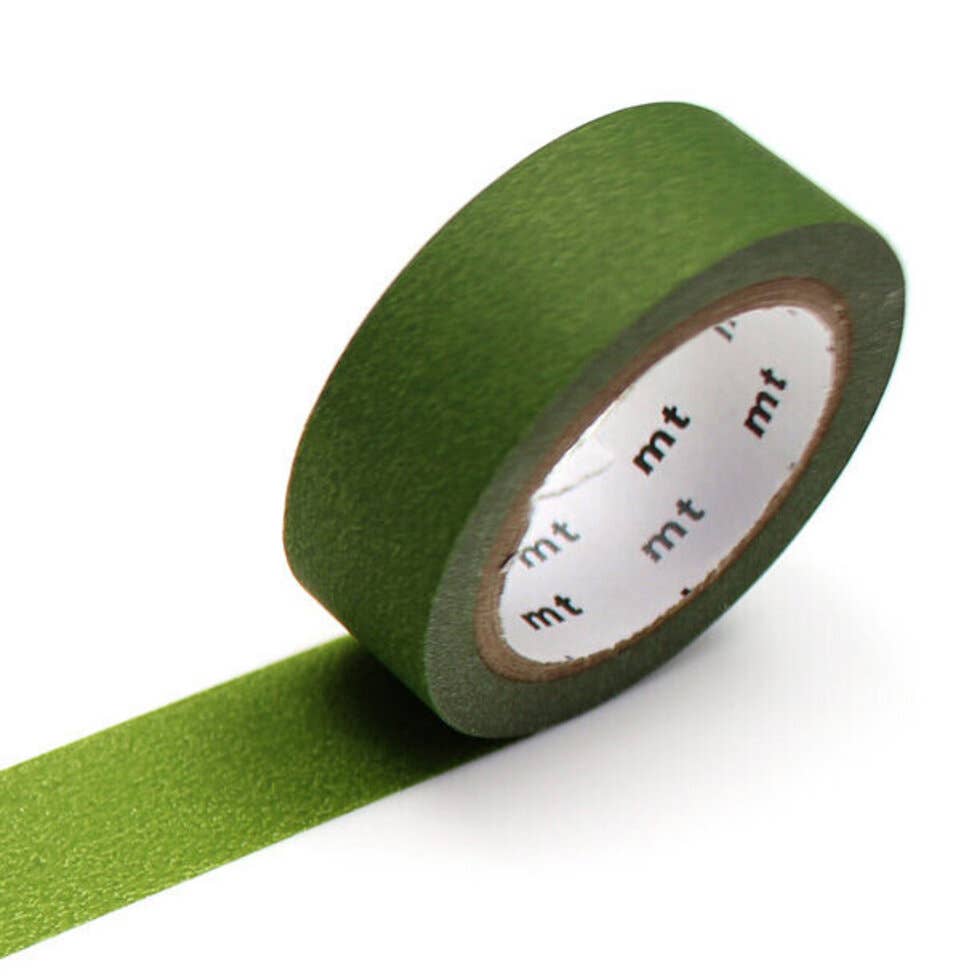 Matte Olive Green Washi Tape