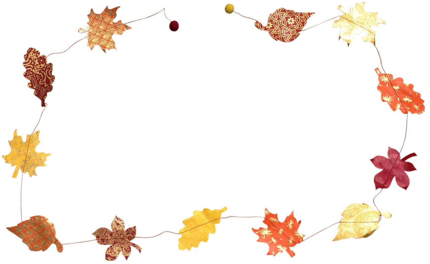 Fall Leaves Paper Garland