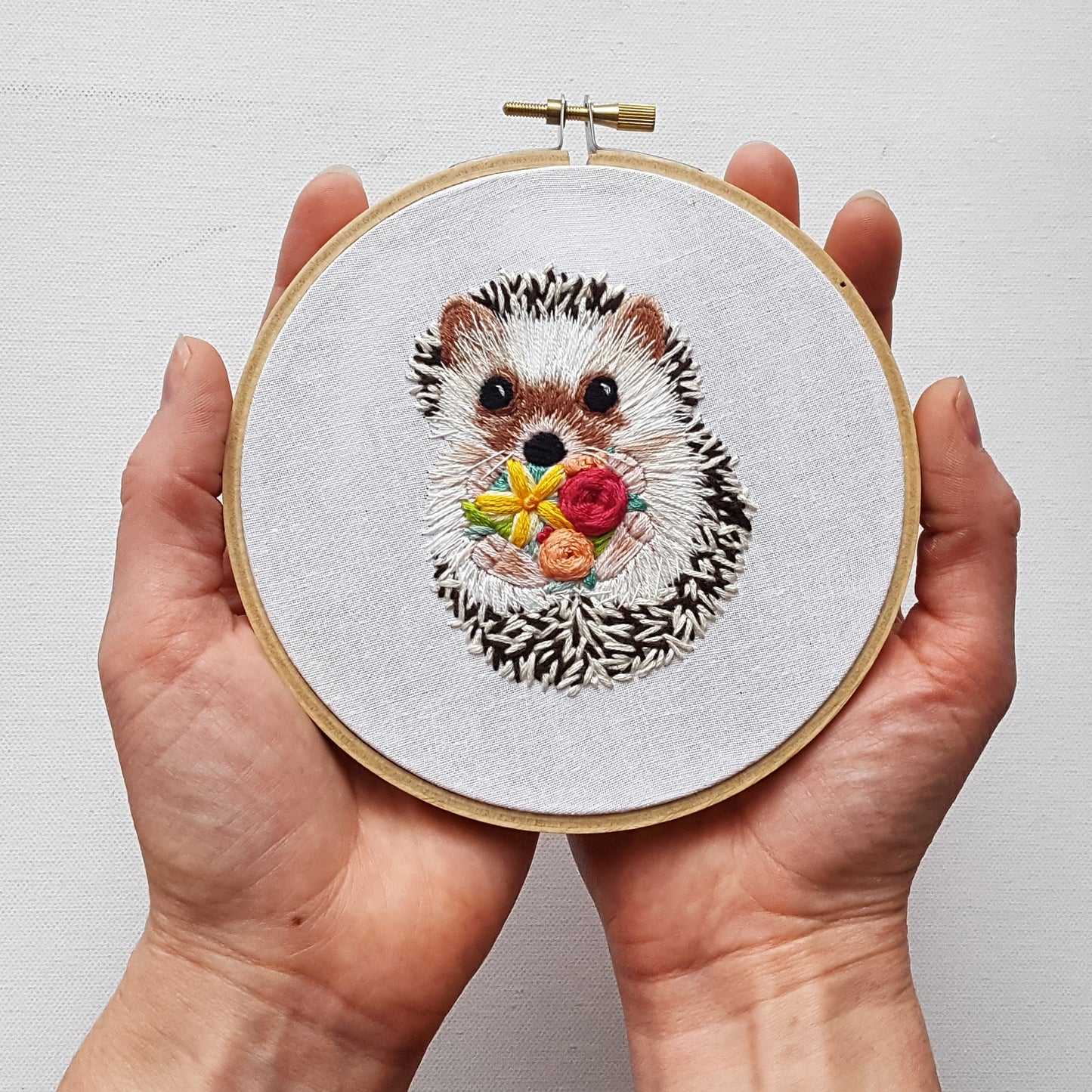 Hedgehog Embroidery Beginner's Kit