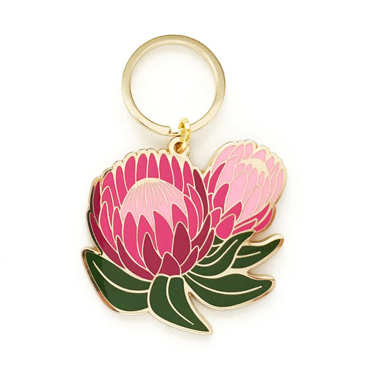 Protea Keychain